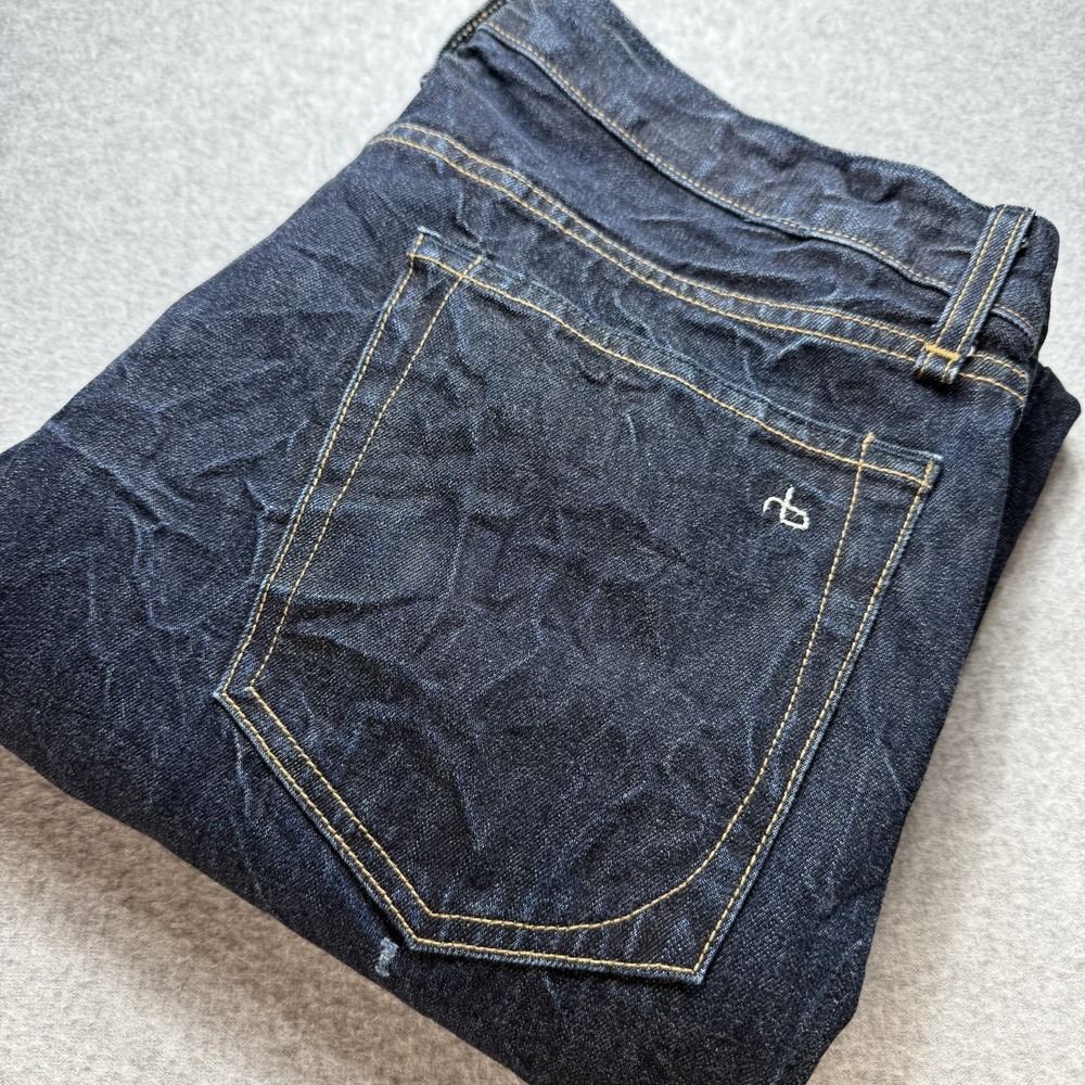 Rag & Bone Men Size 36 (34x27) Jeans Slim Straight Jeans Button Fly Long Bottoms